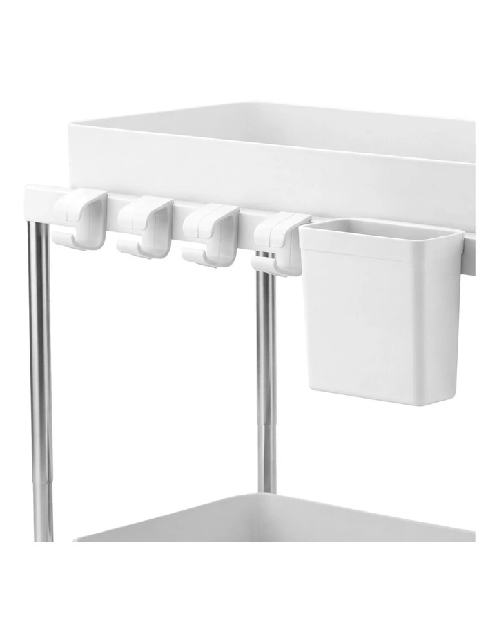 Toque 2 x Under Sink Organizer 2 Tier Cabinet Storage Rack Adjustable Kitchen image 5
