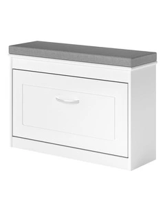 Levede 75cm Shoe Rack Storage Cabinet Bench Cosy Padded Seat Organiser Cupboard