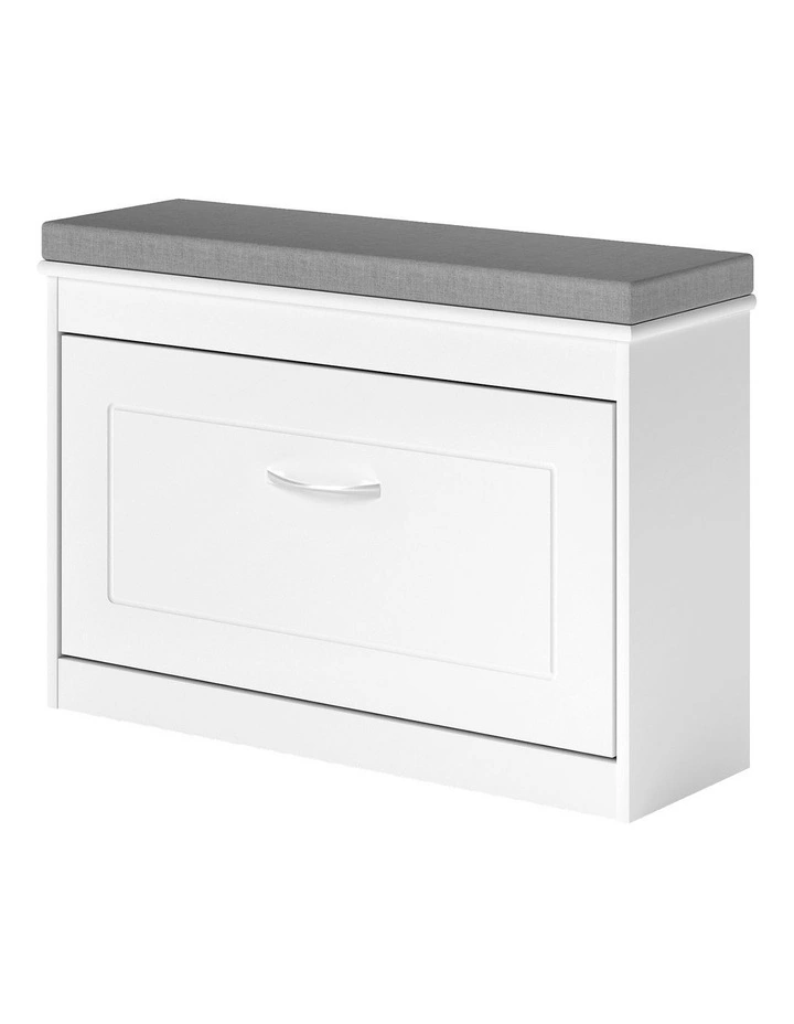 Levede 75cm Shoe Rack Storage Cabinet Bench Cosy Padded Seat Organiser Cupboard image 1