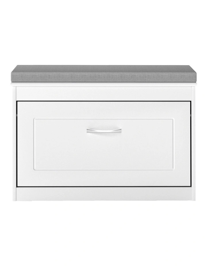 Levede 75cm Shoe Rack Storage Cabinet Bench Cosy Padded Seat Organiser Cupboard image 2