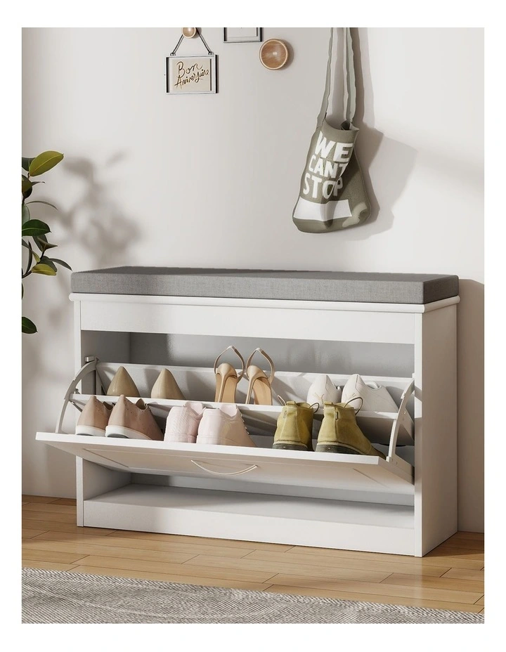 Levede 75cm Shoe Rack Storage Cabinet Bench Cosy Padded Seat Organiser Cupboard image 7