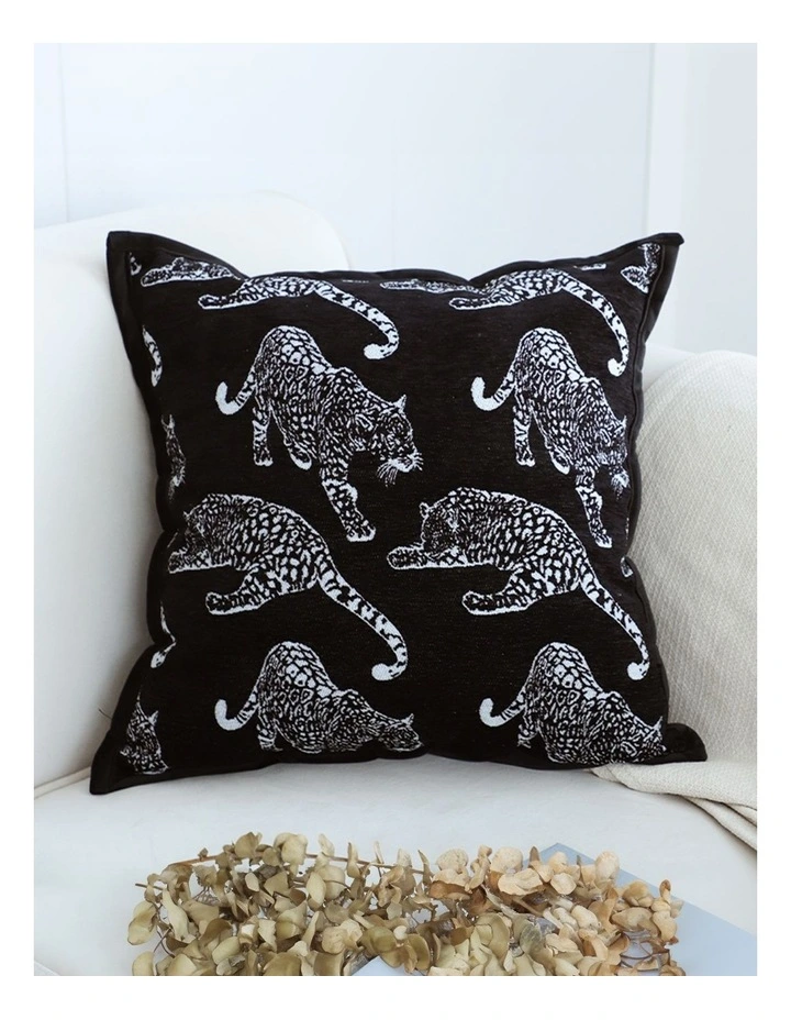SOGA 2X 45cm Throw Pillow Black Leopard Light Luxury Decorative Cushion for Living Room image 2