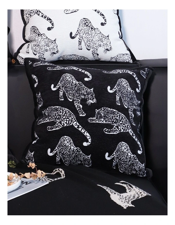 SOGA 2X 45cm Throw Pillow Black Leopard Light Luxury Decorative Cushion for Living Room image 3