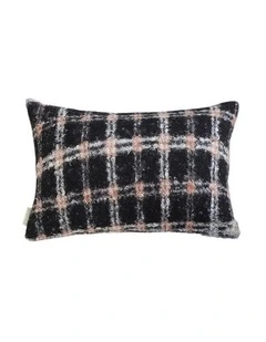 SOGA 2X 35cm Modern Plaid Pattern Blush Pink Gray Decorative Throw Pillow