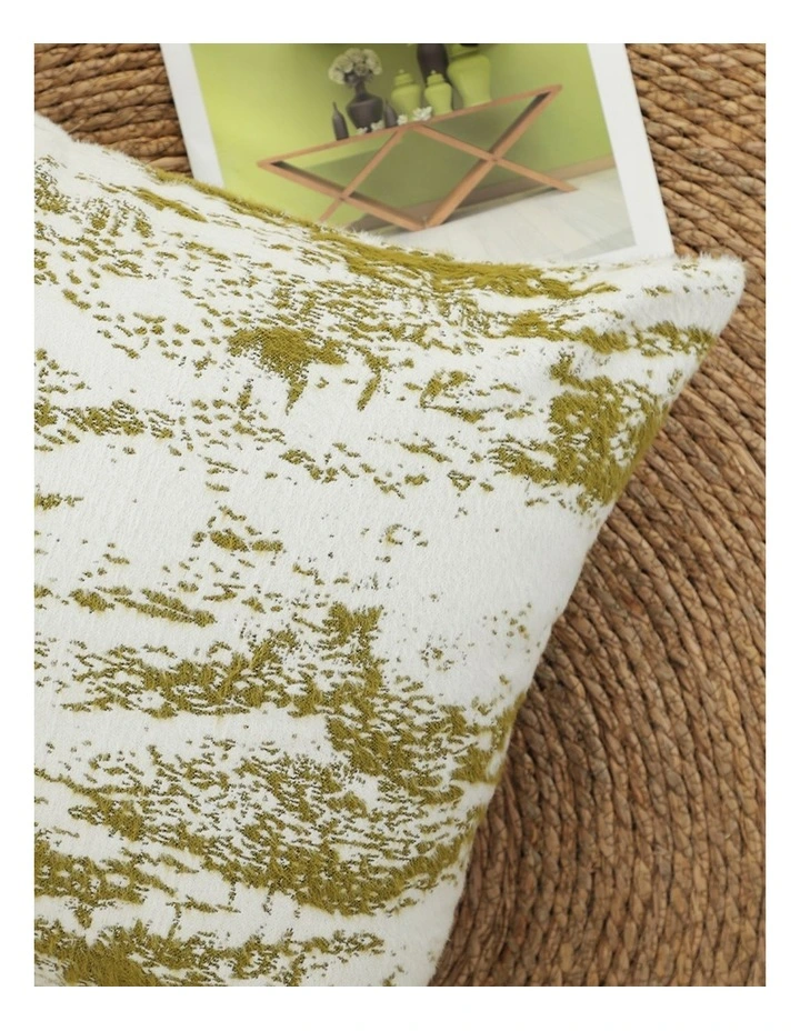 SOGA 2X 50cm Throw Pillow White and Olive Green Deluxe Polyester Fiber and Cotton for Home Decor image 3