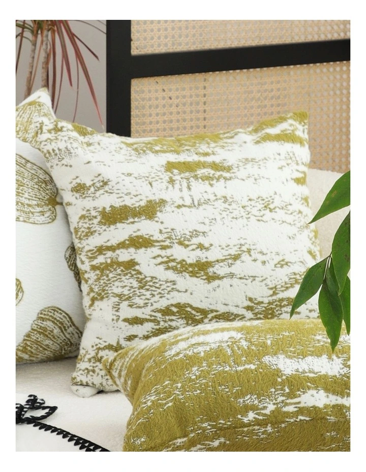 SOGA 2X 50cm Throw Pillow White and Olive Green Deluxe Polyester Fiber and Cotton for Home Decor image 7