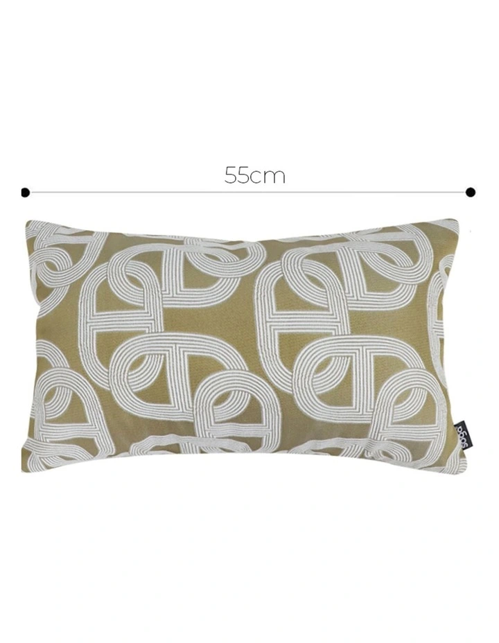 SOGA 2 Pack Artistic Olive Geometric Throw Pillow 35cm image 4
