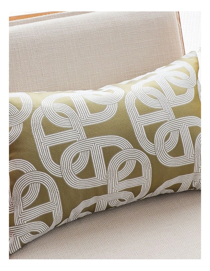 SOGA 2 Pack Artistic Olive Geometric Throw Pillow 35cm image 7