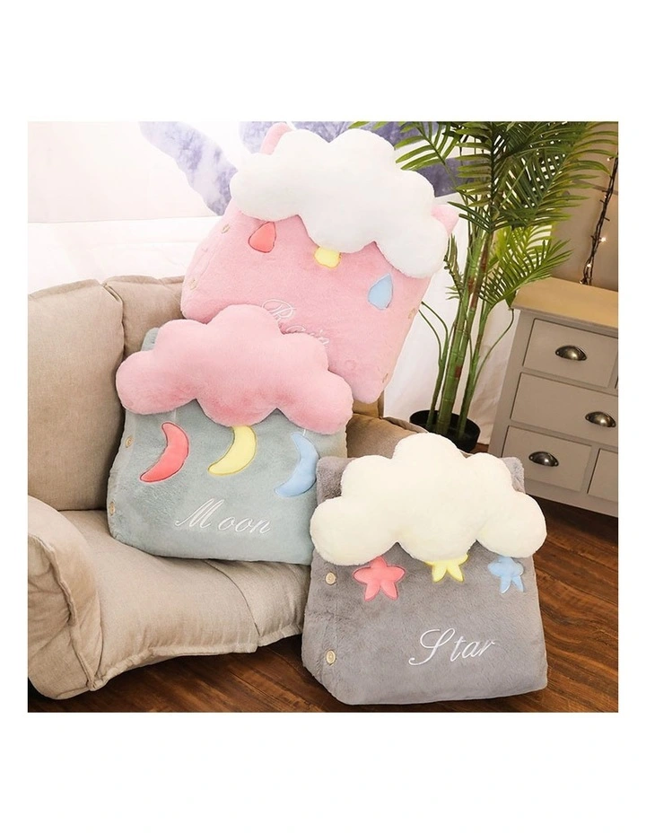 SOGA 2X Green Cloud Cushion Plush Lumbar Support Pillow Decor image 2