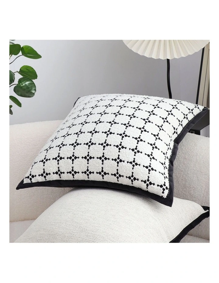SOGA 2 Pack White Cushion 50x50x18cm image 4