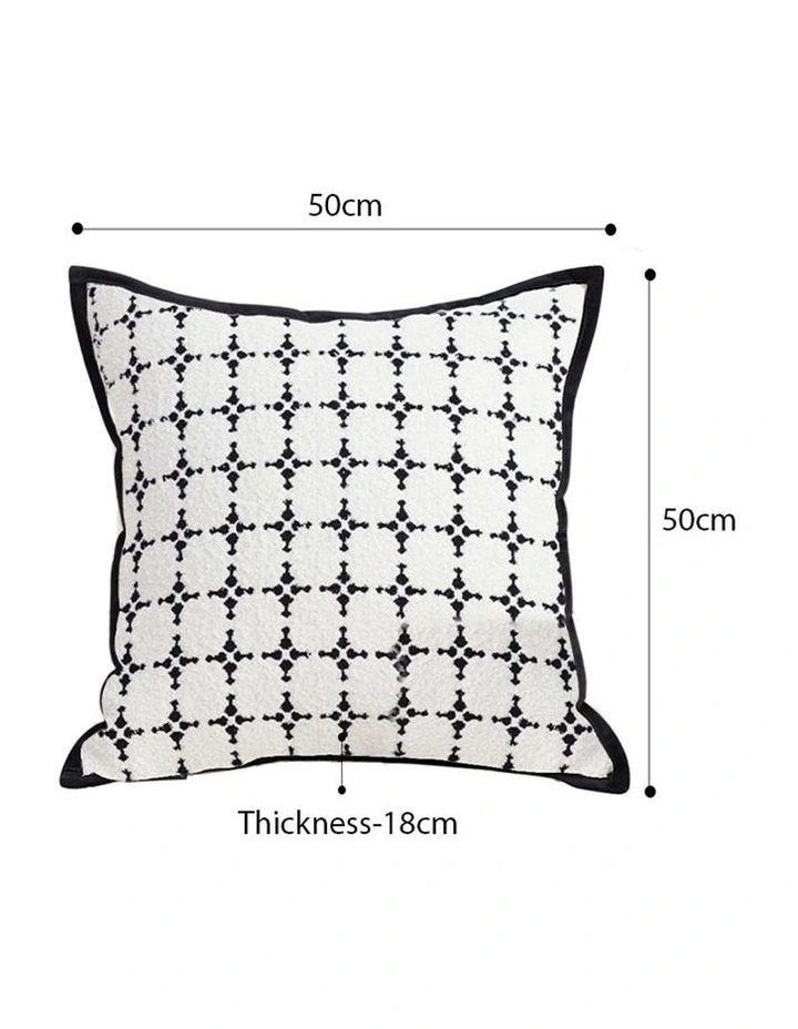 SOGA 2 Pack White Cushion 50x50x18cm image 5