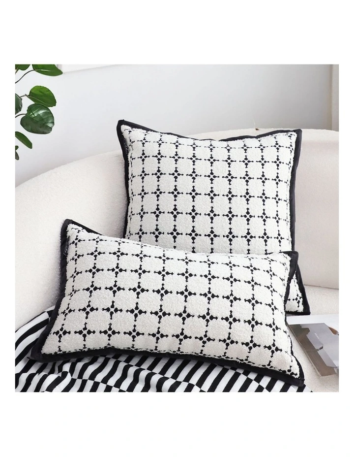 SOGA 2 Pack White Cushion 50x50x18cm image 7