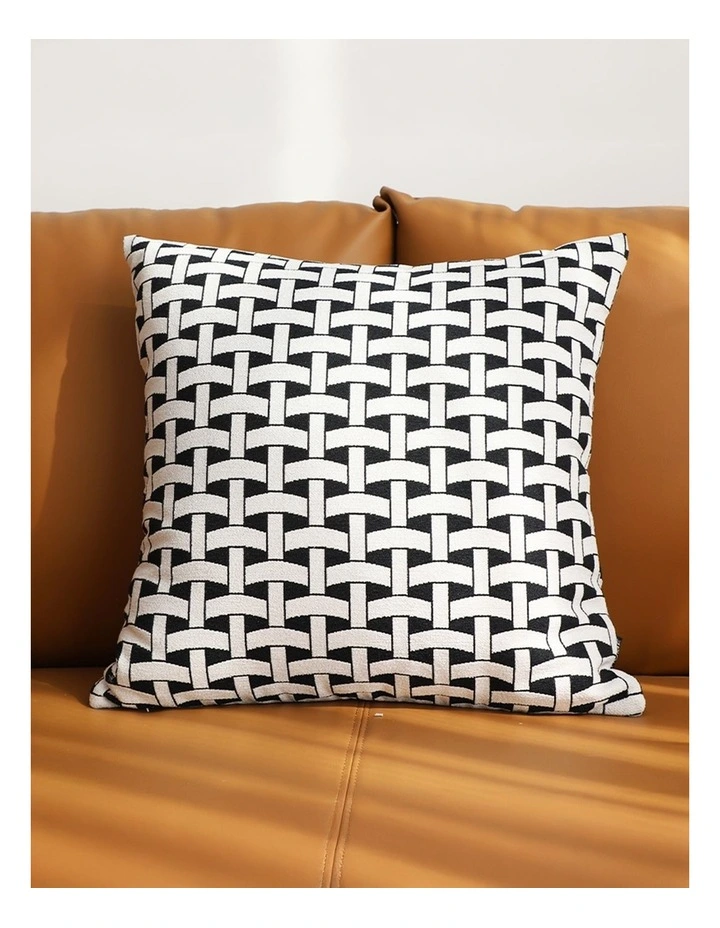 SOGA 2X 50cm Black White Throw Pillow Polyester Cushion Home Decor image 2