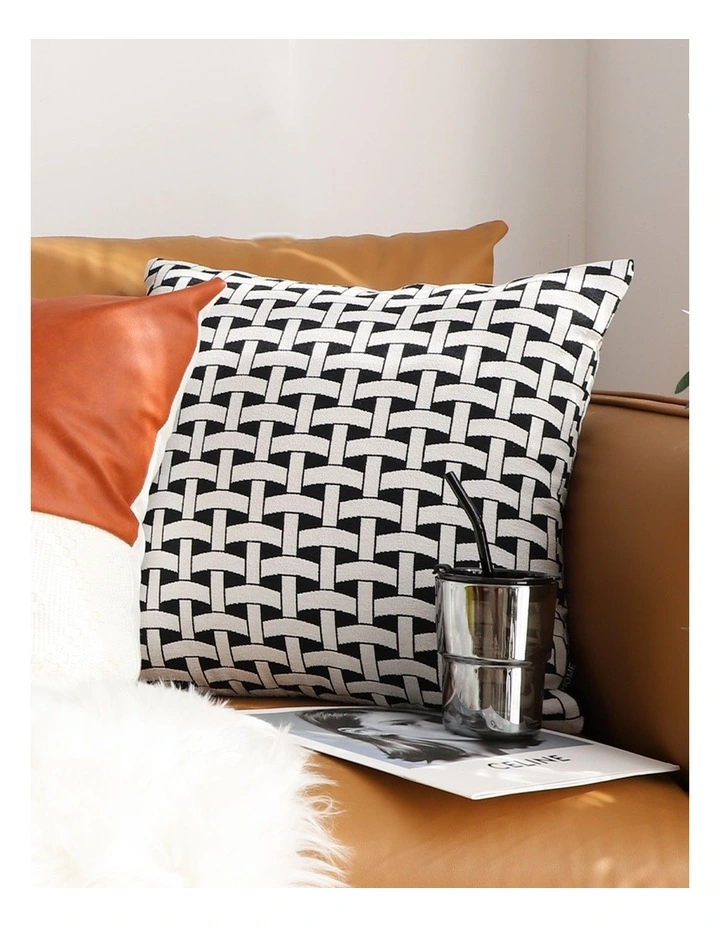 SOGA 2X 50cm Black White Throw Pillow Polyester Cushion Home Decor image 6