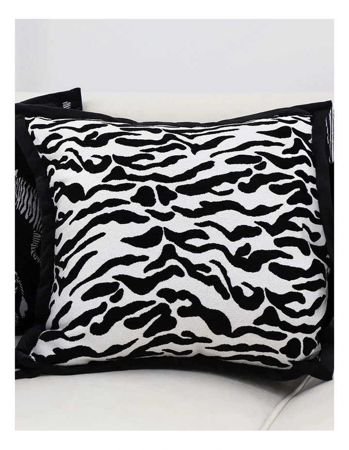 SOGA 2X 45cm Black White Luxury Throw Pillow Square Cushion Decor image 7