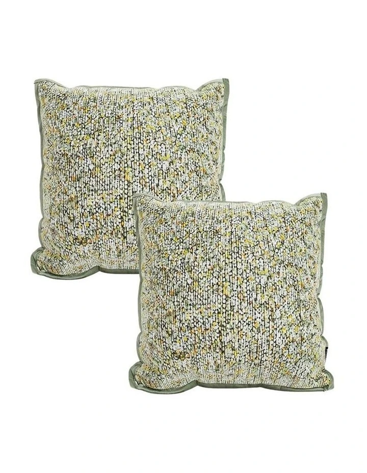 SOGA 2 Pack Blue Geometric Textured Throw Pillow 30cm image 1