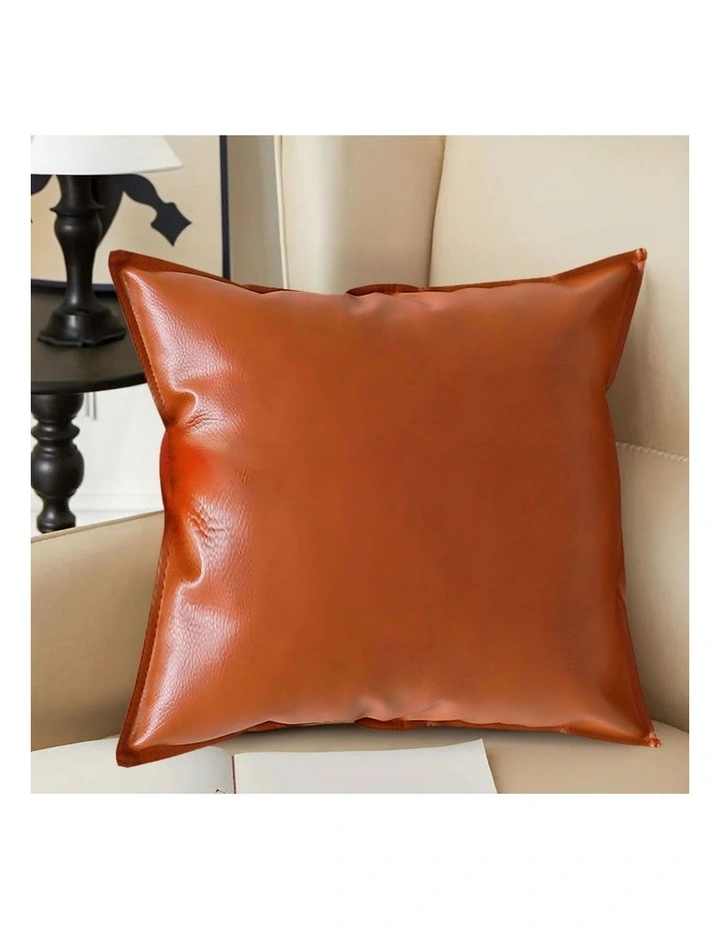 SOGA 2X 45cm Light Luxury Urban Simulated Leather Wide Edge Throw Pillow image 4