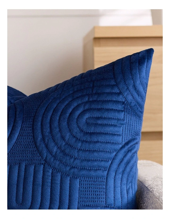 SOGA 2 Pack Blue Textured Geometric Throw Pillow 50cm image 6