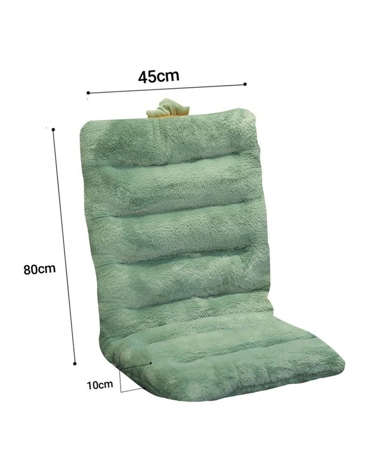 SOGA 2X Green Dino Seat Cushion Back & Waist Support Chair Pad image 7