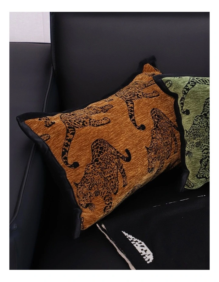SOGA 2X 30cm Throw Pillow Dark Brown Leopard Lumbar Decorative Cushion for Living Room image 3