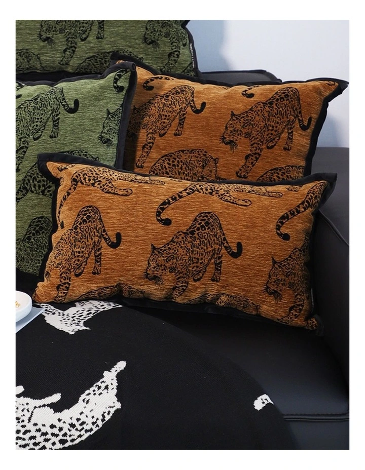 SOGA 2X 30cm Throw Pillow Dark Brown Leopard Lumbar Decorative Cushion for Living Room image 4