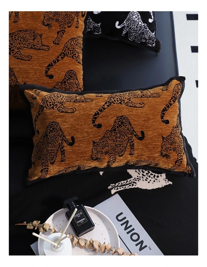 SOGA 2X 30cm Throw Pillow Dark Brown Leopard Lumbar Decorative Cushion for Living Room image 6