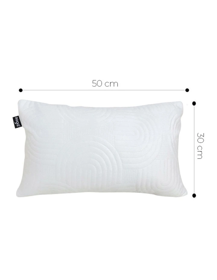 SOGA 2 Pack White Textured Geometric Accent Throw Pillow 30cm image 5