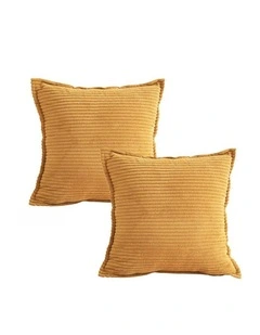 SOGA 2X 45cm Wabi Sabi Arches Mustard  Indoor|Outdoor Kavka Throw Pillow