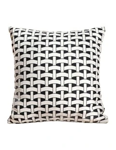 SOGA 50cm Black & White Pattern Throw Pillow Thick Comfort Pro Polyester Fiber Cotton for Home Decor