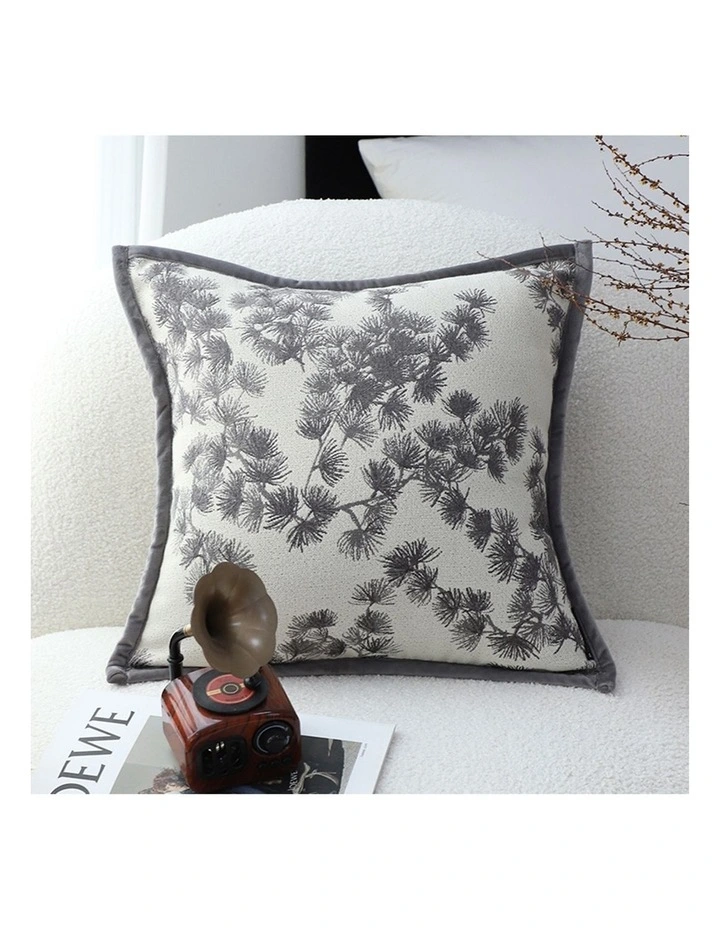 SOGA 2X 45cm Decorative Throw Pillow Off White Branch Pattern Cushion image 2