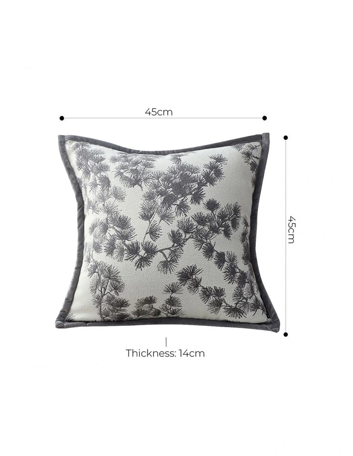 SOGA 2X 45cm Decorative Throw Pillow Off White Branch Pattern Cushion image 4