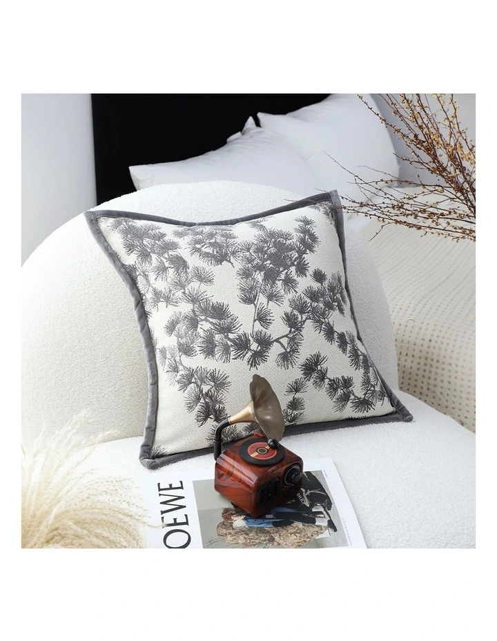 SOGA 2X 45cm Decorative Throw Pillow Off White Branch Pattern Cushion image 6
