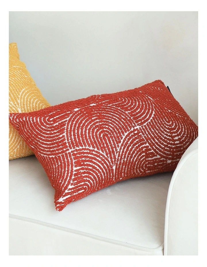 SOGA 2X 35cm Throw Pillow Burgundy Cinnabar Perfect Burnt Indoor and Outdoor Corded for Home Decor image 4