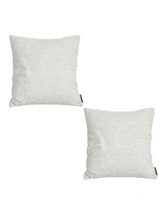 SOGA 2X 50cm Throw Pillow Off White Lumbar Embroidered Decorative Cover Stitch for Home Decor