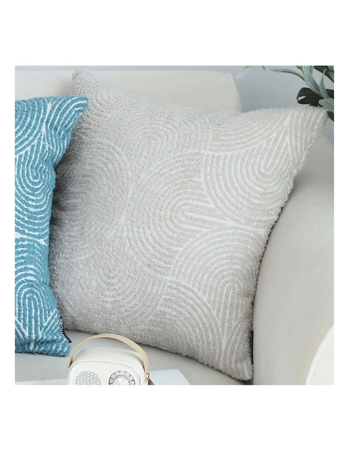 SOGA 2X 50cm Throw Pillow Off White Lumbar Embroidered Decorative Cover Stitch for Home Decor image 3