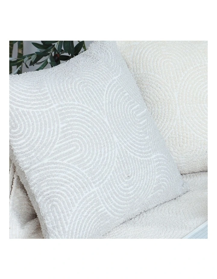 SOGA 2X 50cm Throw Pillow Off White Lumbar Embroidered Decorative Cover Stitch for Home Decor image 6