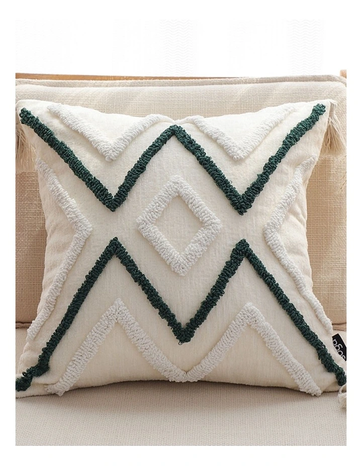 SOGA 2 Pack Boho Tufted Tassel Cushion Cover 45cm image 4