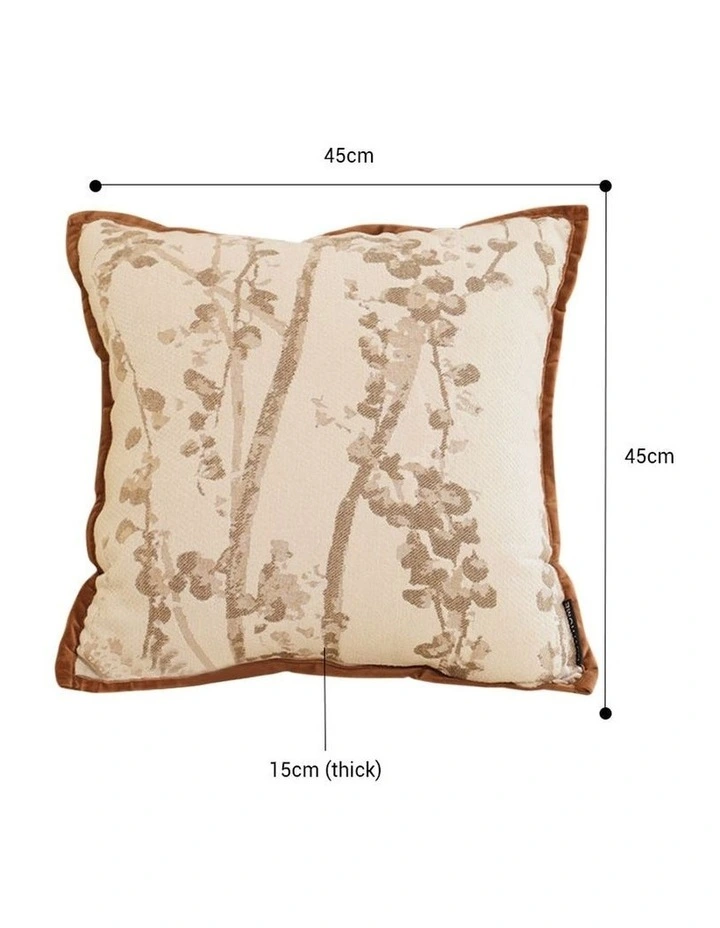 SOGA 2X 45cm Retro Bird Floral Cotton Linen Cushion Cover Throw Pillow image 2