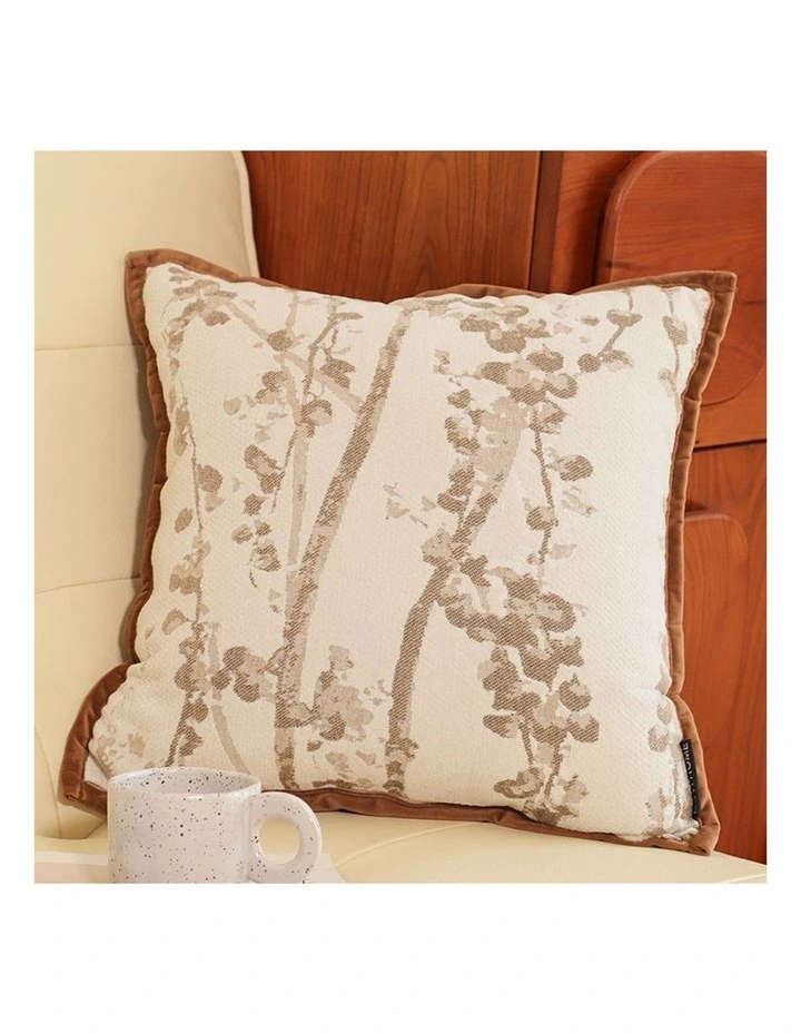 SOGA 2X 45cm Retro Bird Floral Cotton Linen Cushion Cover Throw Pillow image 3