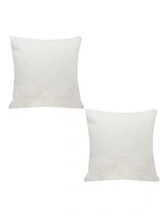 SOGA 2X 50cm White Throw Pillow Premium Polyester Fiber and Cotton for Home Decor