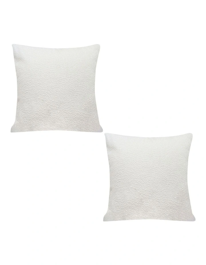 SOGA 2X 50cm White Throw Pillow Premium Polyester Fiber and Cotton for Home Decor image 1