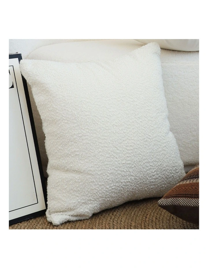 SOGA 2X 50cm White Throw Pillow Premium Polyester Fiber and Cotton for Home Decor image 3