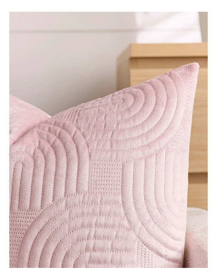 SOGA 2 Pack Pink Textured Geometric Throw Pillow 50cm image 6