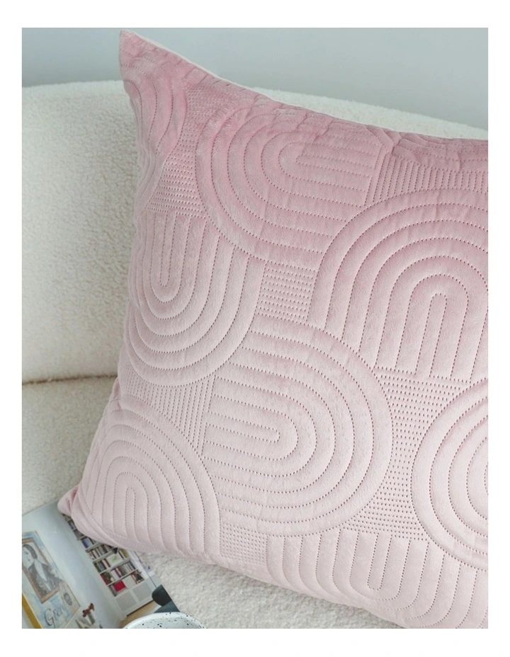 SOGA 2 Pack Pink Textured Geometric Throw Pillow 50cm image 7