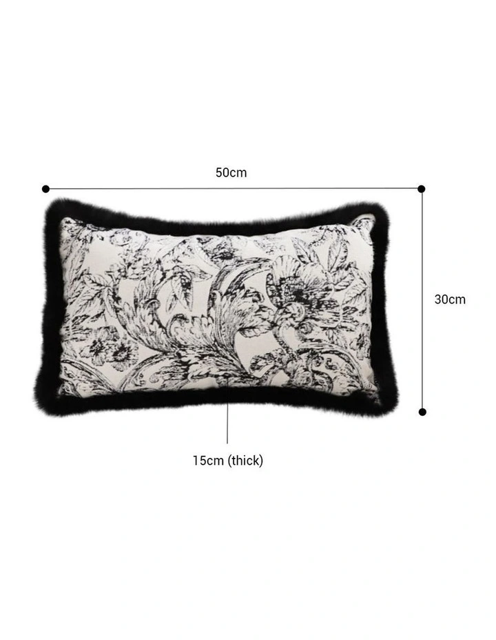 SOGA 2X 35cm Elegant Decorative Luxury Victorian Rose French Embroidery Throw Pillow image 2