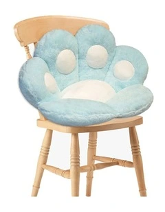 SOGA 80cm Mint Blue Paw Shape Cushion