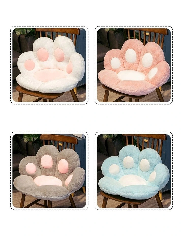 SOGA 80cm Mint Blue Paw Shape Cushion image 5