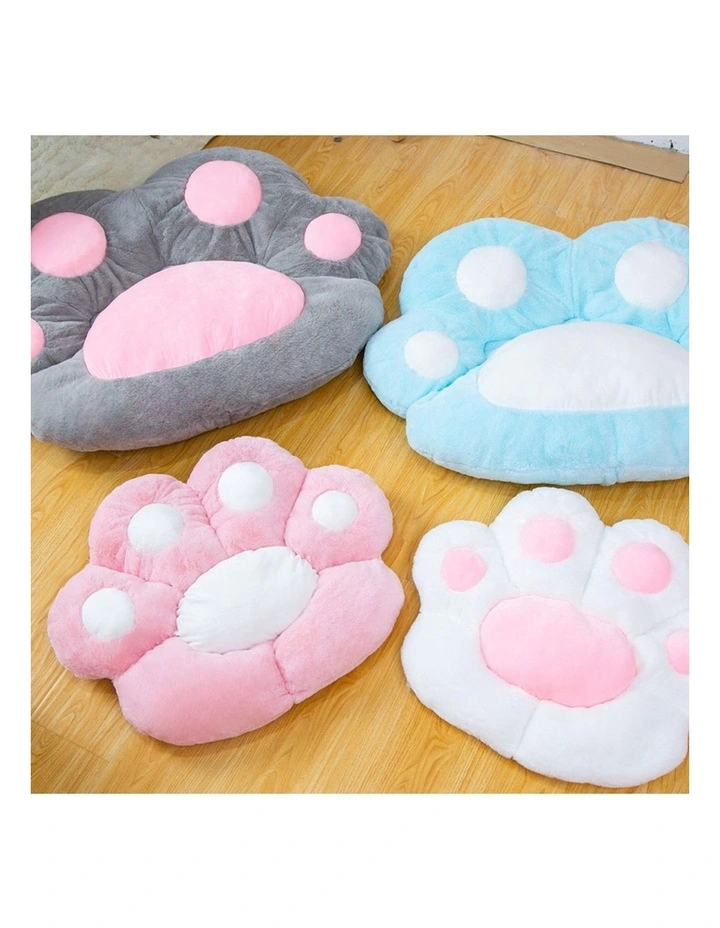 SOGA 80cm Mint Blue Paw Shape Cushion image 6