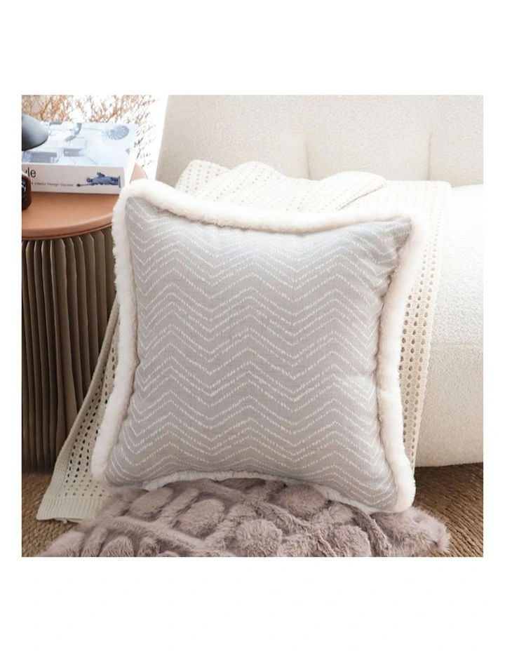 SOGA 2X 45cm Wabi-sabi Herringbone Square Throw Pillow image 3