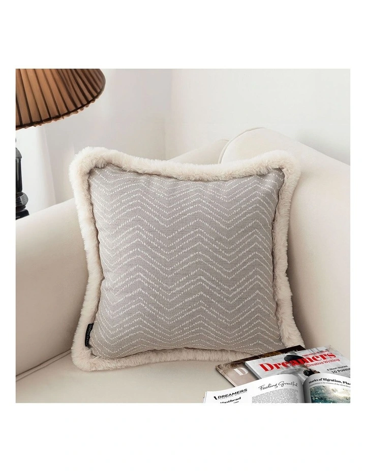 SOGA 2X 45cm Wabi-sabi Herringbone Square Throw Pillow image 4